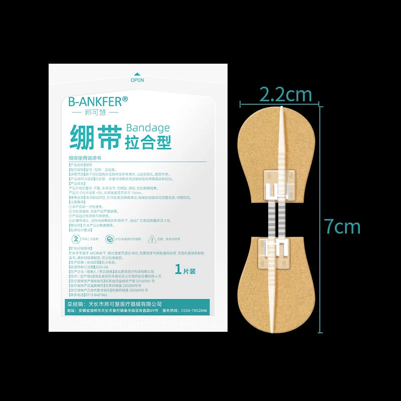 Zipper Tie Wound Closure Patch Hemostatic Patch Wound Fast Without Suture Zipper Outdoor Band-Aid Portable Quick Clot Wound -