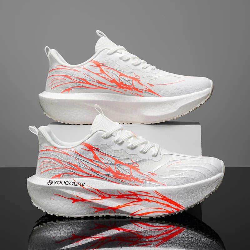 Marathon Running Shoes Men Carbon Board Speciality Sports Breathable Lightweight Women's Comfortable Athletic Nonskid Sneaker