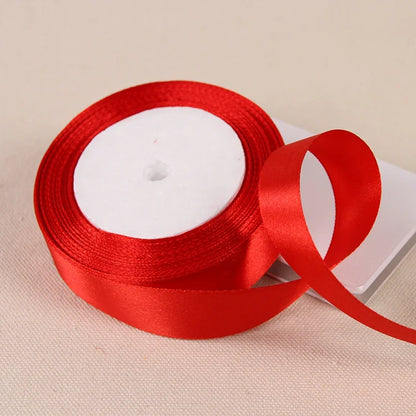 6/10/15/20/25/40/50mm Satin Ribbons DIY Artificial Crafts Wedding Party Supplies Handicraft Sewing Accessories Material 22met