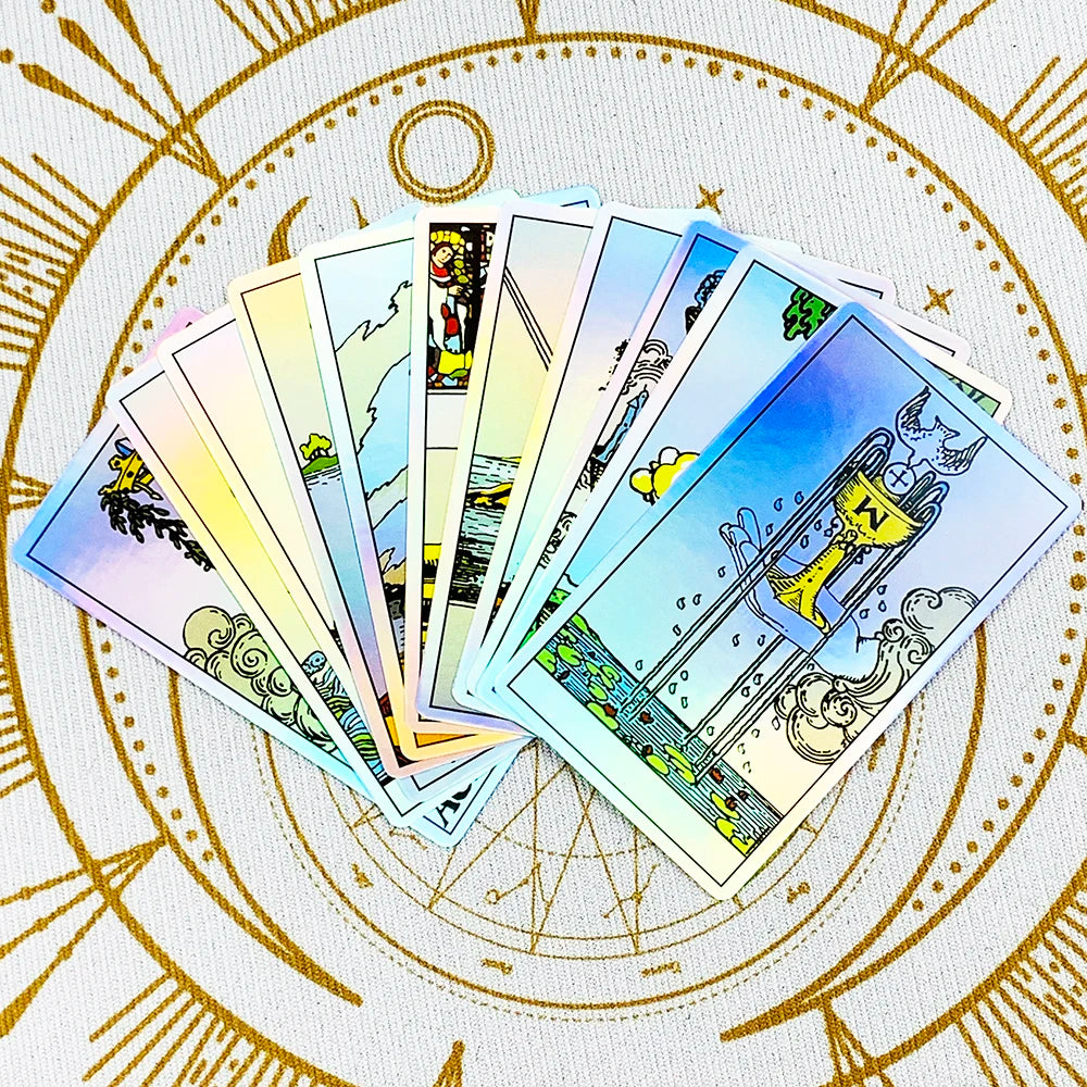 Tarot Oracle 78pcs Specially Designed Cards Family Entertainment Fate Divination Card Game ,Holiday Games, Christmas Gifts
