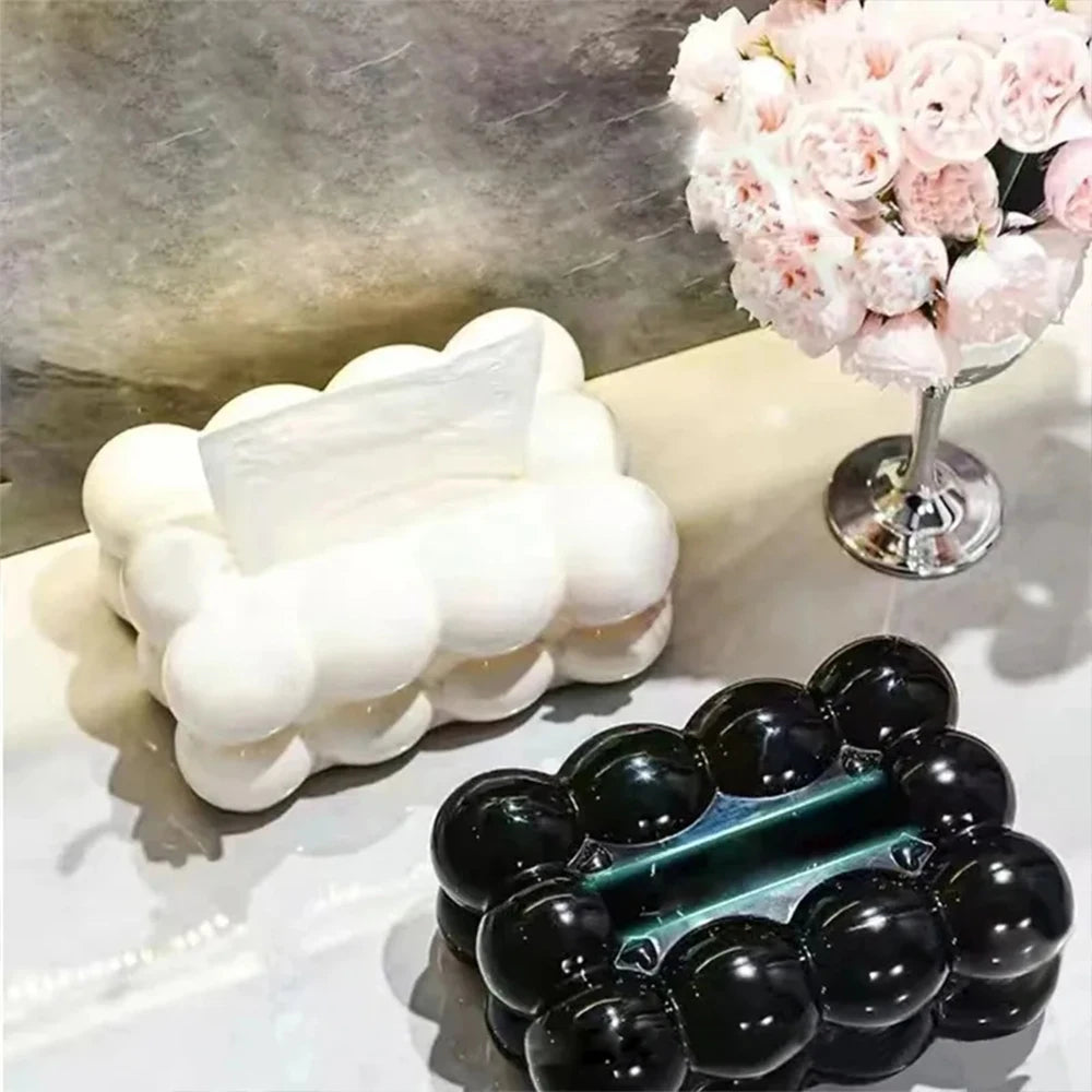 Cloud Design Tissue Box Living Room Coffee Table Towel Dispenser Desktop Paper Storage Holder Kitchen Decor Car Tissue Organi