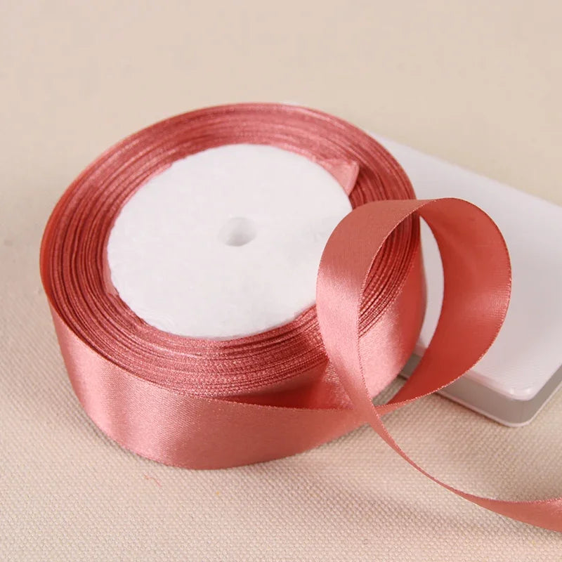 6/10/15/20/25/40/50mm Satin Ribbons DIY Artificial Crafts Wedding Party Supplies Handicraft Sewing Accessories Material 22met