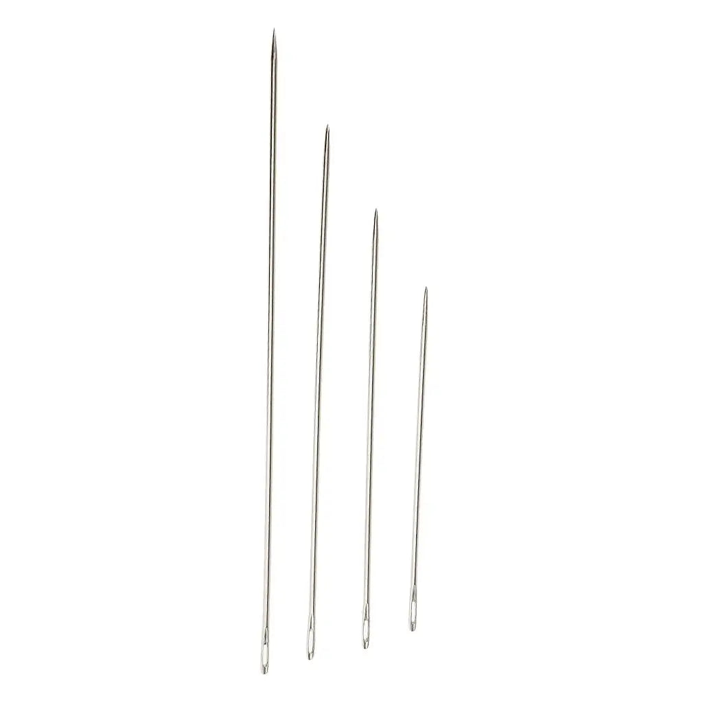 4 Assorted Sizes Long Hand Sewing Needles Kit for Embroidery Mending Craft Case Sewing Sacks DIY Crafts Supplies