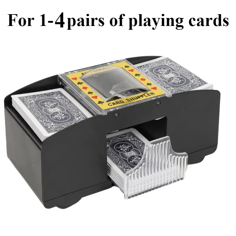 Automatic Card Shuffler Playing Card Dealer Shuffling Machine Casino Card Shuffler for UNO Blackjack Texas Hold'em Poker Card