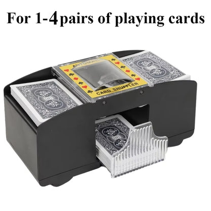 Automatic Card Shuffler Playing Card Dealer Shuffling Machine Casino Card Shuffler for UNO Blackjack Texas Hold'em Poker Card