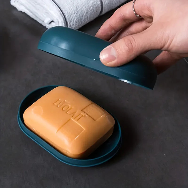 Soap Dish with Lid - Portable & Sealed Travel Soap Container