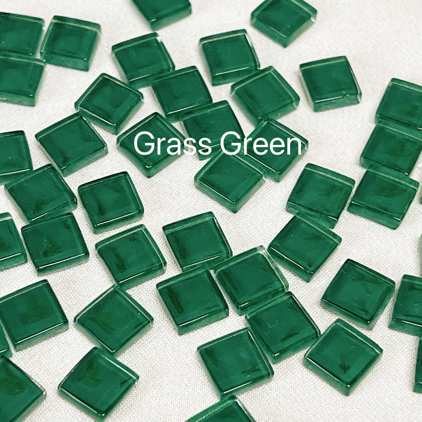 Mosaic Tiles for Crafts Blue Shine Assorted Color 50pcs Glass Glitter Mosaic Supplies Pieces Bulk Square Shape Home Decoratio