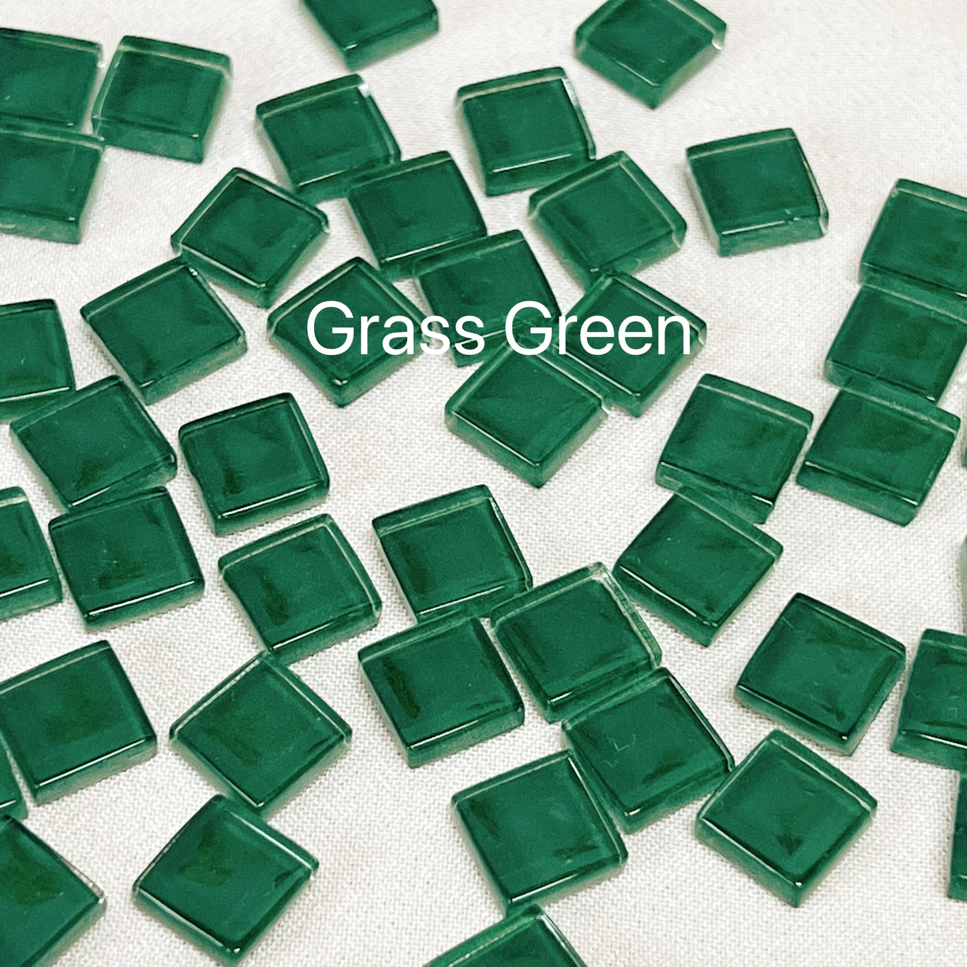 Mosaic Tiles for Crafts Blue Shine Assorted Color 50pcs Glass Glitter Mosaic Supplies Pieces Bulk Square Shape Home Decoratio