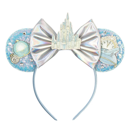 New Christmas Halloween Mouse Ears Headband Cartoon Sequin Bows Headband Birthday Party Princess Cosplay Costume For Women Ad