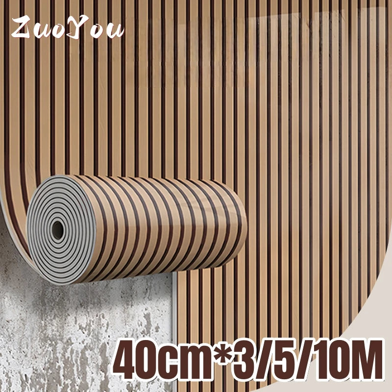 10M/5M/3M Wood Grain Self-adhesive Wallpaper for Bedroom Living Room Wall Cladding Peel&Stick Waterproof Wall Sticker Home De