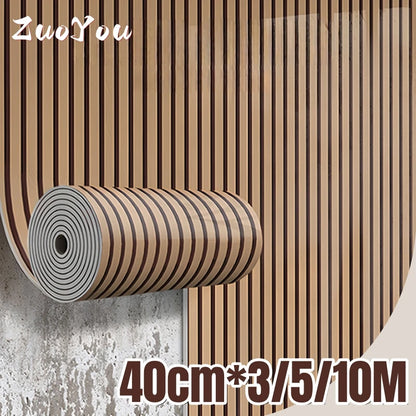 10M/5M/3M Wood Grain Self-adhesive Wallpaper for Bedroom Living Room Wall Cladding Peel&Stick Waterproof Wall Sticker Home De