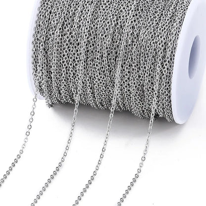 2Meters/Lot Stainless Steel Chains Gold Color Chain for Jewelry Making DIY Necklace Bracelet Accessories Lips Beads Beaded Ch