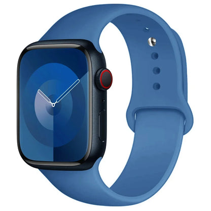 Silicone Band For Apple Watch strap 44mm 45mm 40mm 41mm 42-38mm 45 mm sport bracelet iwatch series 8 7 6 5 4 3 SE 9 Ultra 2 4