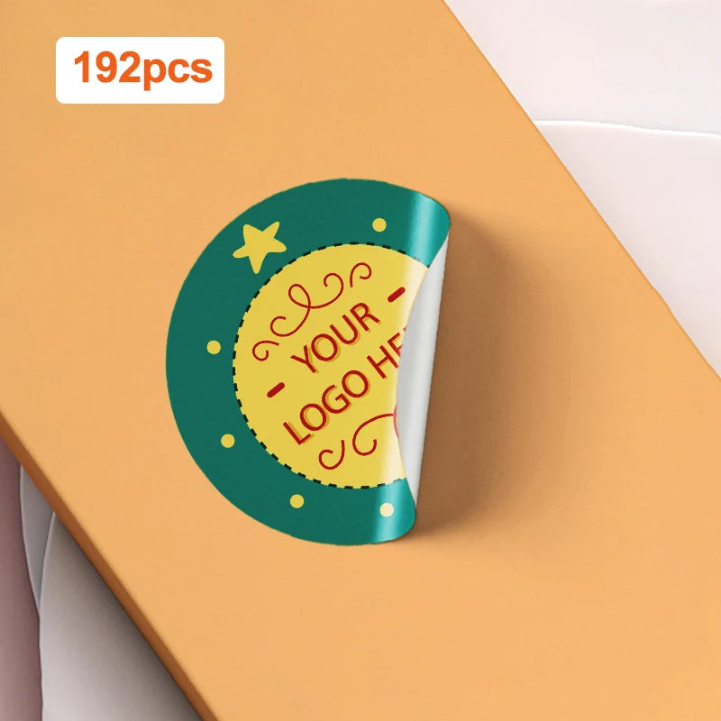 Customizable Photo Stickers with Multicolor Logos - Durable Waterproof Labels for Events & Corporate Gifts