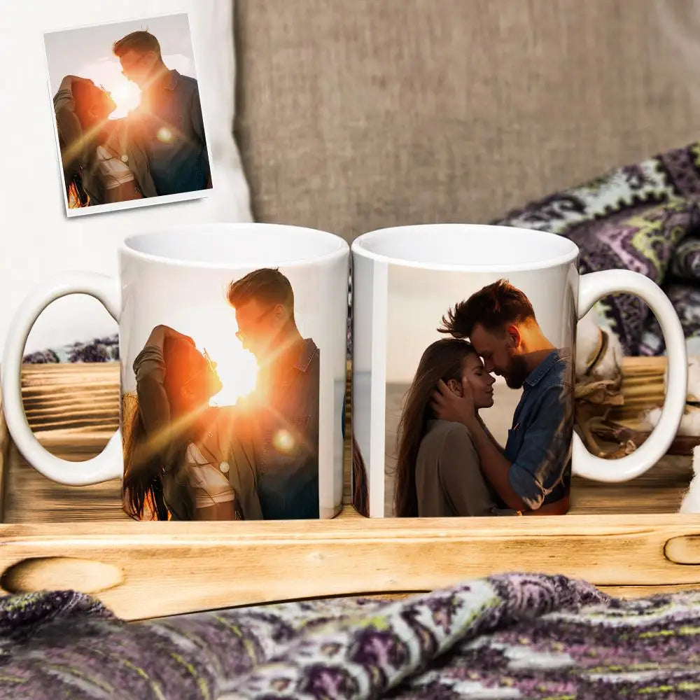 1pc Custom Photo Mug Personalized Coffee Mug with Photo Unique Gift for Anniversary Valentine's Housewarming Mother's Day - 3