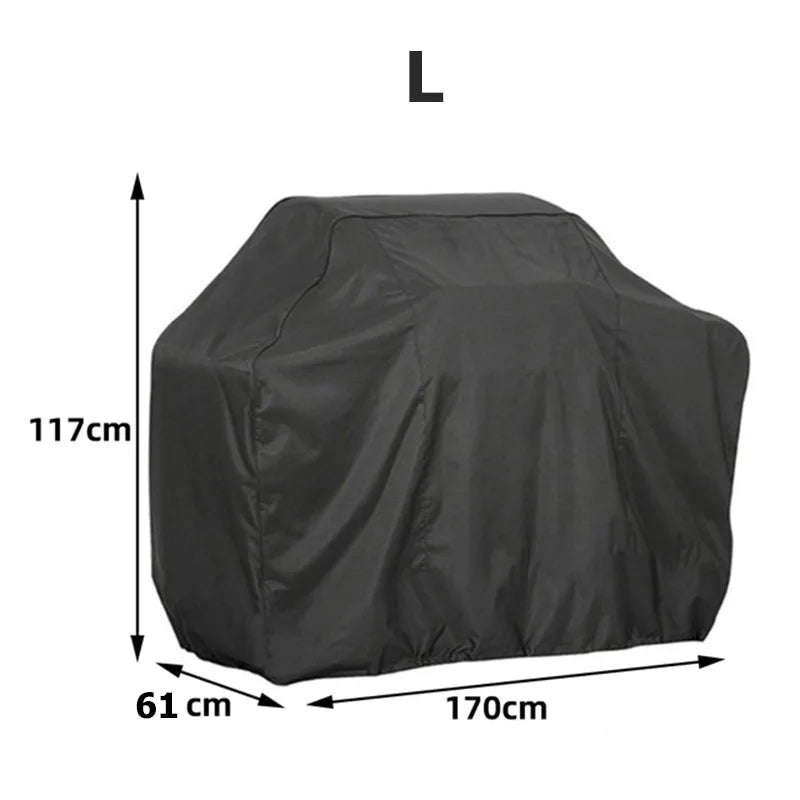 5 Size BBQ Grill Barbeque Cover Anti-Dust Waterproof Weber Heavy Duty Charbroil BBQ Cover Outdoor Rain Protective Barbecue Co