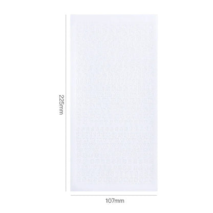 1 Sheets Journaling Stationery Stickers PVC Letter Number Greeting Card Decoration Scrapbooking School Supplies - 3
