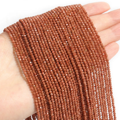 Faceted Natural Stone Beads Faceted Amazonite Aquamarine Opal Labradorite Loose Spacer Bead For Jewelry Making 2 3 4mm