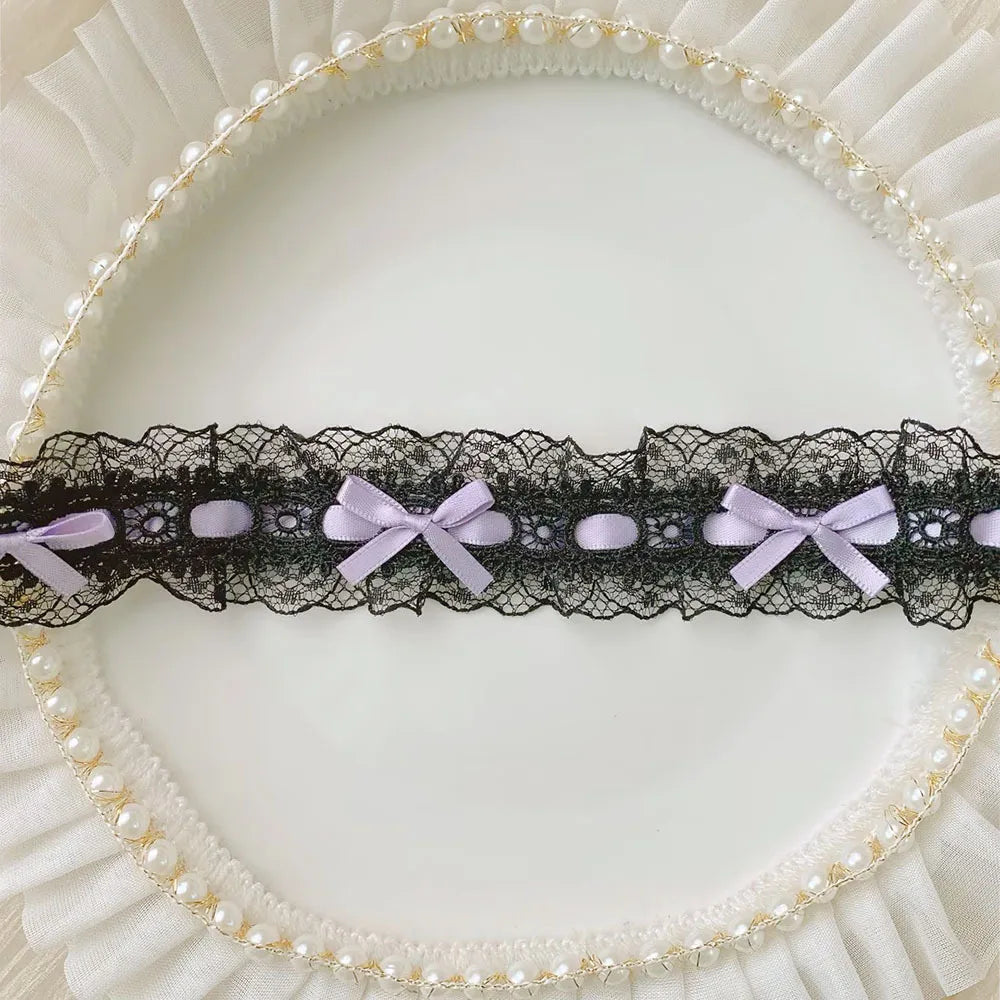 2Meters Bow Decorative Lace Trim Ribbons For Crafts Party Dress Sewing Diy Supplies Handmade Fabric Gift Wrapping Trimming Bl