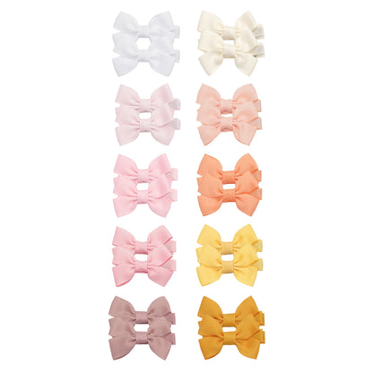 10/20/25/50pcs Baby Girls Hair Bows in Pairs 2'' Ribbon Bows Alligator Hair Clips Barrettes for Infants Toddlers Girls Kids