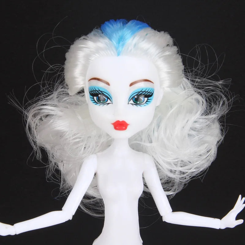 Multi-Joints Movable Doll Body Toy 23cm Doll Toy To Fit Many Heads White Green Brown Purple Monstering High Doll Body Cat hea