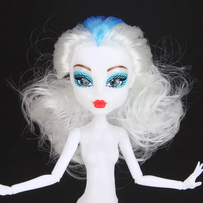 Multi-Joints Movable Doll Body Toy 23cm Doll Toy To Fit Many Heads White Green Brown Purple Monstering High Doll Body Cat hea