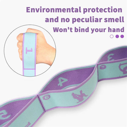Elastic Yoga Resistance Band Pilates Dance Stretching Belt Fitness Sport Exercise Pull Strap Belt Beginner Multi-Functional B