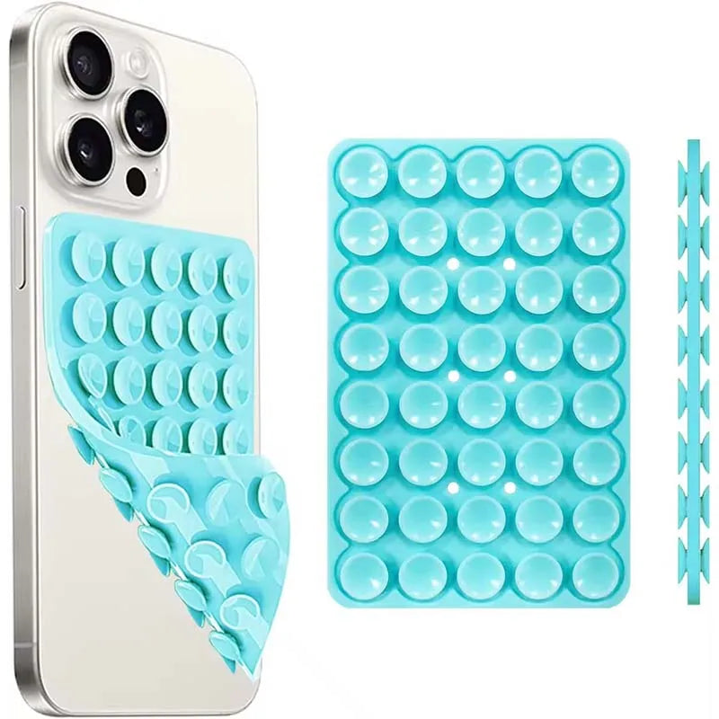 Silicone Suction Cup Phone Stand with Strong Double-Sided No-Hand Grip, Video Fixing Pad, Silicone Rubber Suction, Silicone C