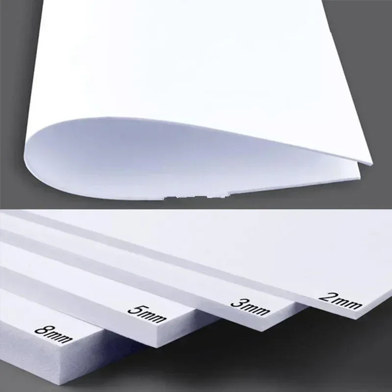 2/5pc 30x20cm White/Black/Blue PVC foam board For DIY Building model materials Handmade Model making material plastic flat bo