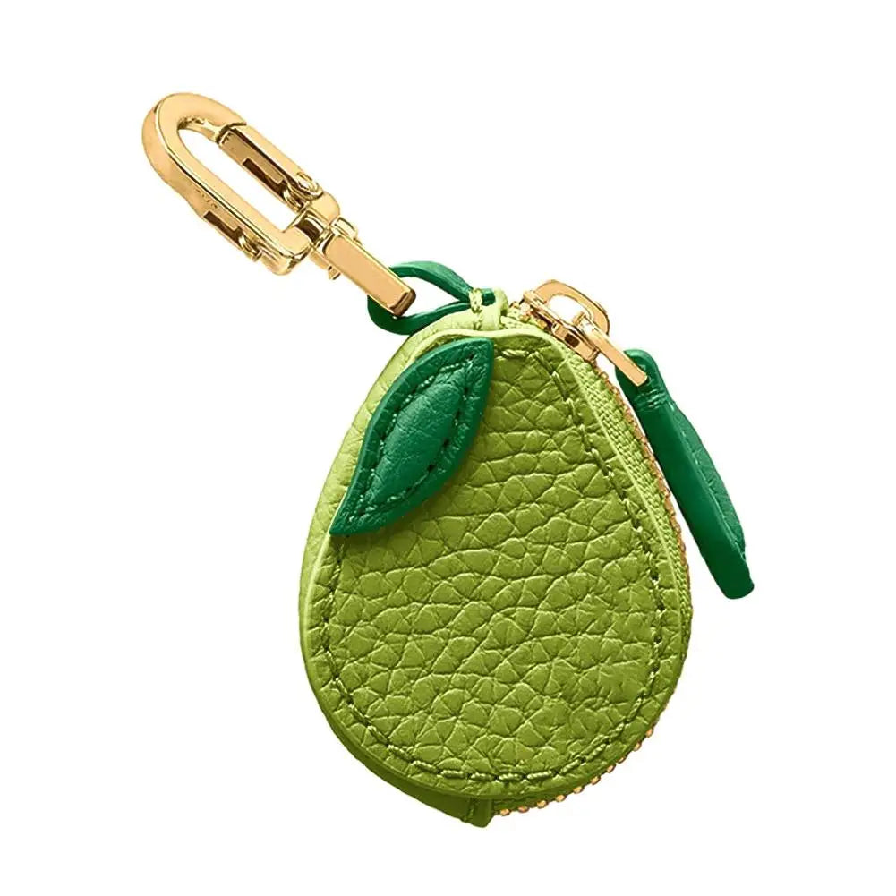 Fruit Coin Purse Cherry Blueberry Design Fruit Charm Coin Purse Cute PU Leather Pendant Keychain Earphone Bag Mini Storage Ba