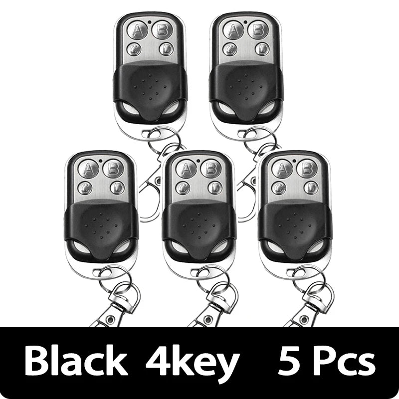 433MHz 4Button ABCD/Lock Unlock Remote Control Metal Push Button Transmitter Universal 4 Buttons Garage Door Opener Remote - 