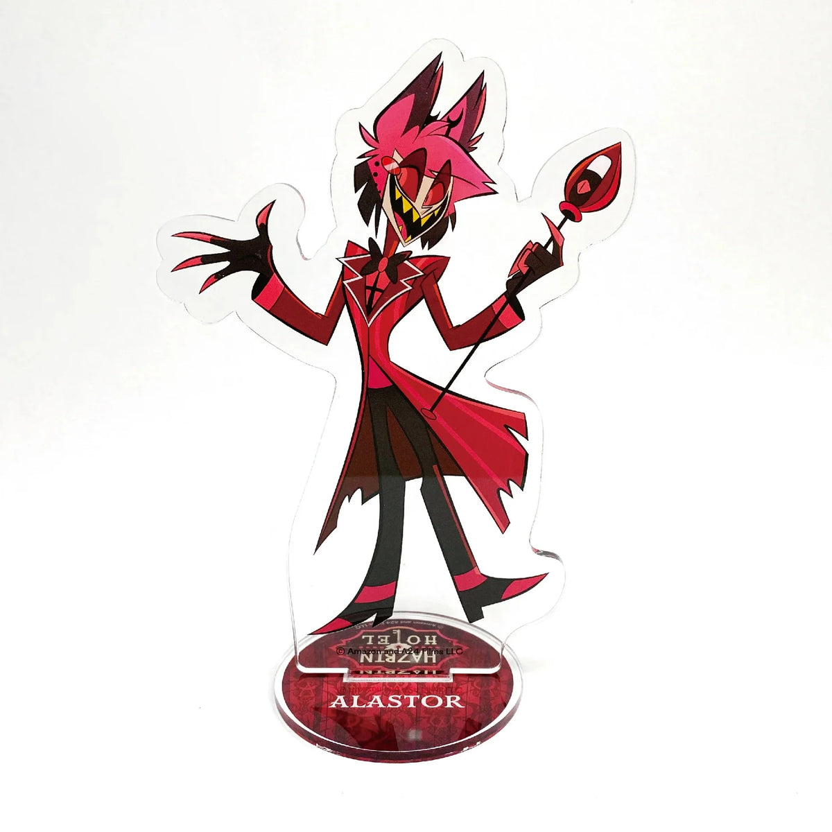Anime Figurine Hazbin Hotel Acrylic Standee Alastor & Angel Desk Display Figure, Collectible Acrylic Stand, Gift for Fans - 3