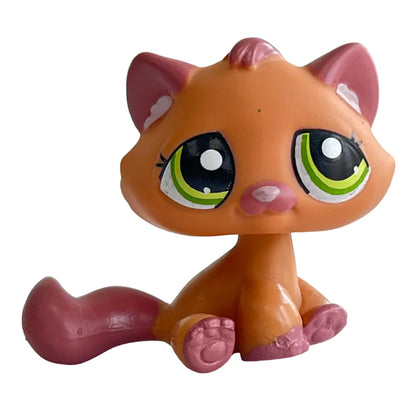 Rare Pet Toy Mini Stands Short Hair Kitten Old Figures Collection Original Bobble Head Toy LPS - 1710
