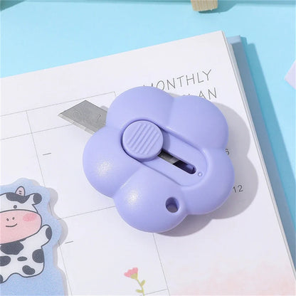 Lovely Flowers Portable Utility Knife Paper Cutter Cutting Paper Razor Blade Letter Envelope Opener Knife Office Stationery