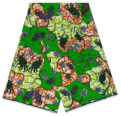 2024 6 Yards 100% Cotton Veritable Wax Pagne African Super Real Holland Wax VL Original Batik Lace Dress Dutch Loincloth - Co