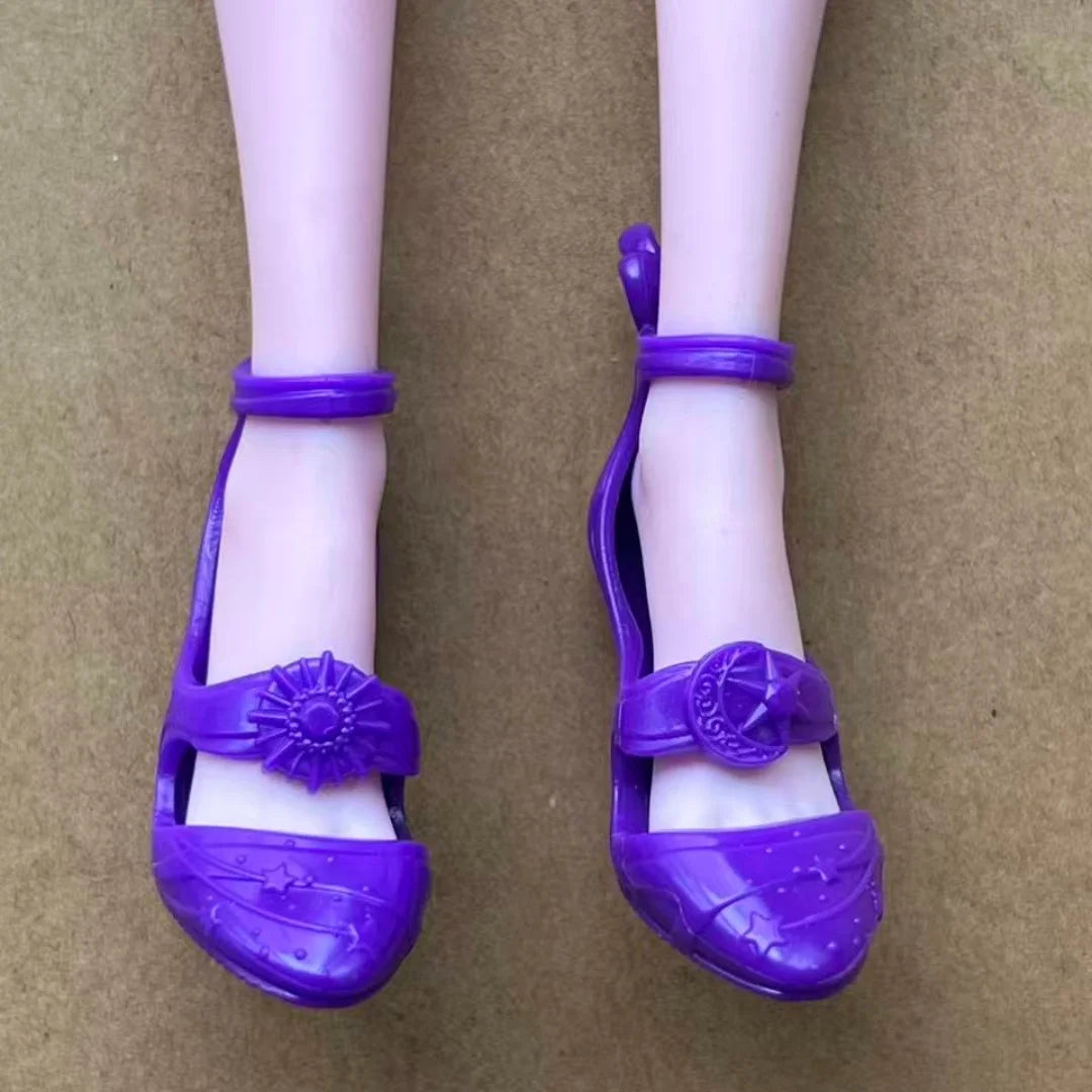1/6 Monster Doll Boots Sandals Original Doll Shoes Unique Personality Toy Accessories for Collectible Figures - Purple (Style