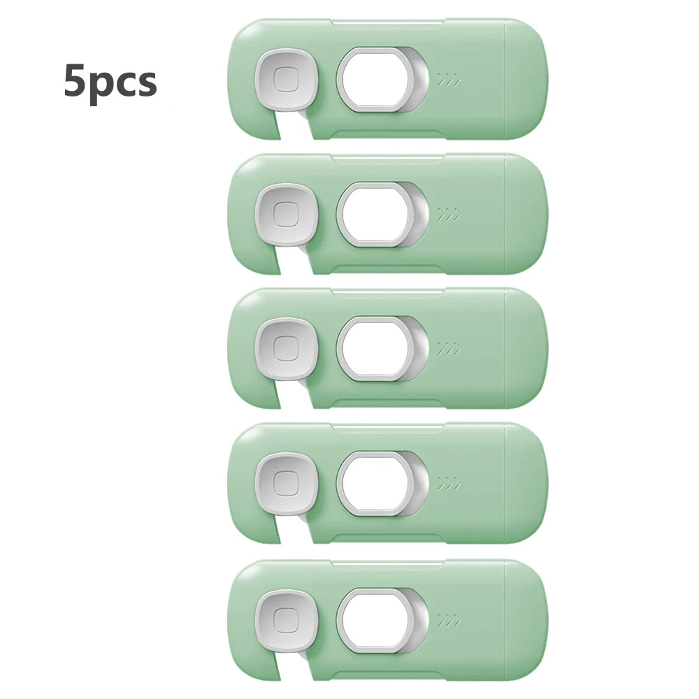 1/2/3/5pcs Child Safety Cabinet Lock Security Protection Home Refrigerator Safety Buckle Baby Anti-Pinch Hand Drawer Door Loc