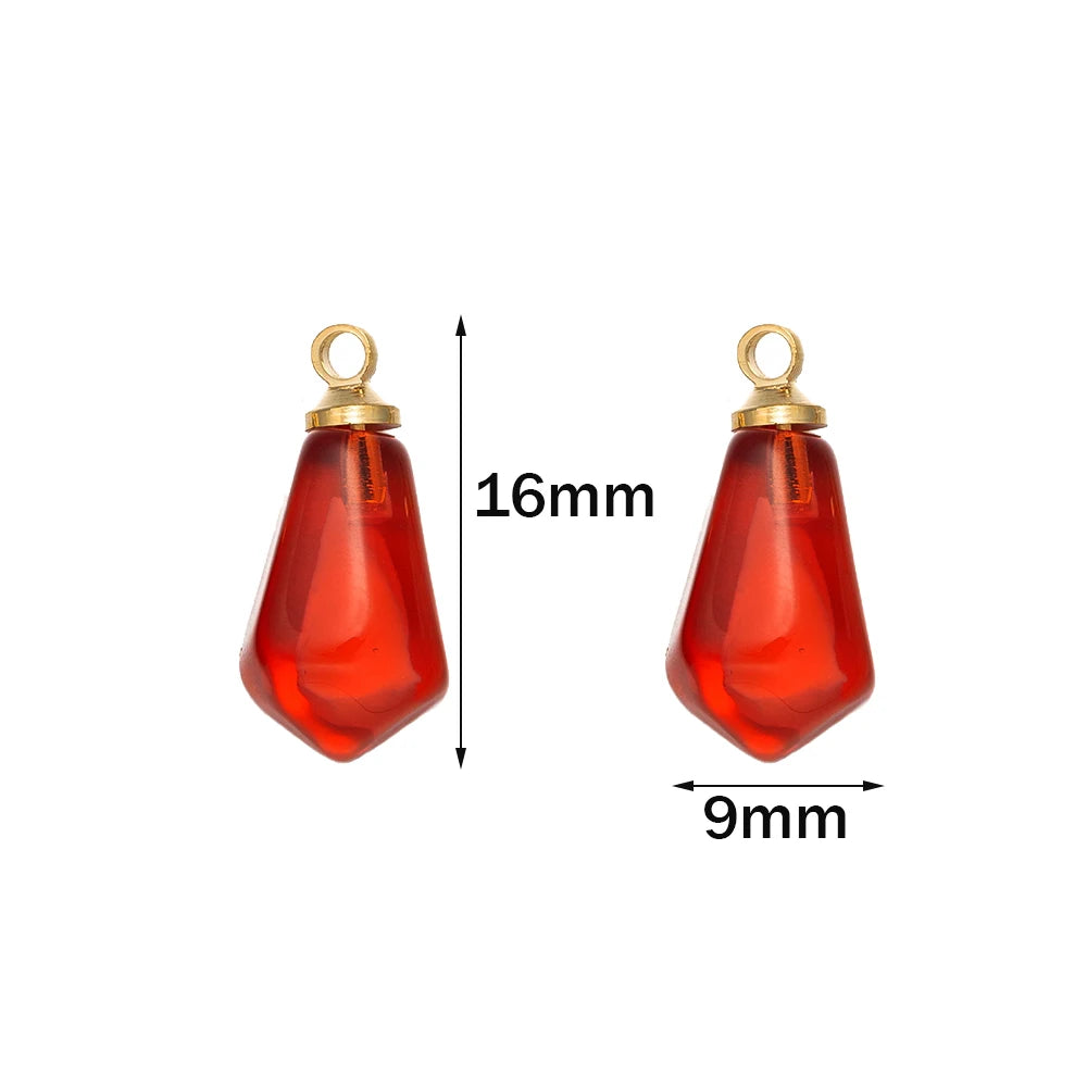 10pcs Red Pink Pomegranate Seed Resin Charm Pendants for DIY Necklace Earrings Bracelet Jewelry Making