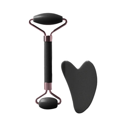 Roller for Face Neck Eye Resin Facial Massage Instrumenr Health Care Scraping Board Musclee Beauty Skincare Tools - Black-01