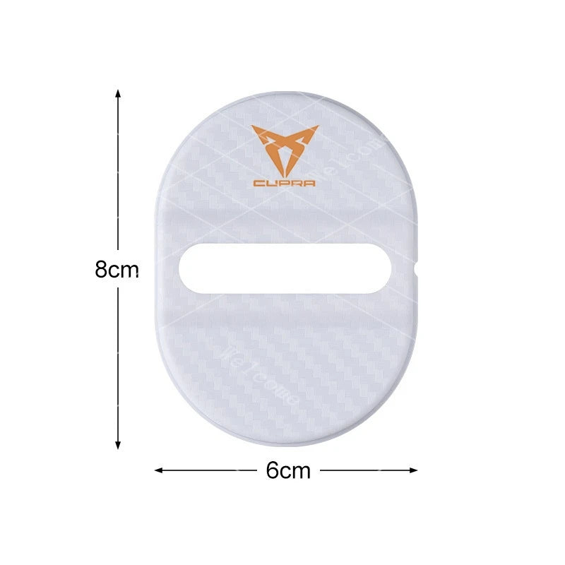 Silicone Car Door Lock Buckle Protection Cover Elastic For Seat Cupra Ateca Born Leon IBIZA Raval Formentor Terramar valve co