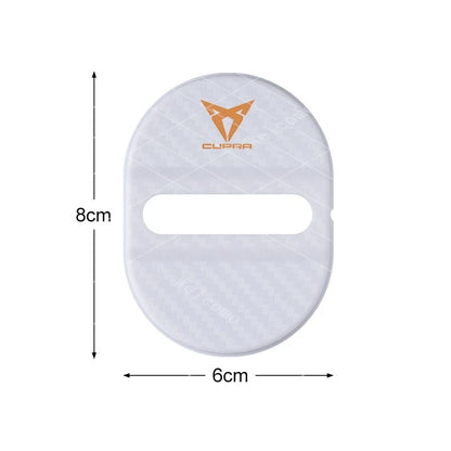 Silicone Car Door Lock Buckle Protection Cover Elastic For Seat Cupra Ateca Born Leon IBIZA Raval Formentor Terramar valve co