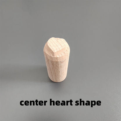 9 Patterns Wood Stamps DIY Wooden Clay Seal Set Round Pottery Tool Moon Cake Mantou Pasta Kitchen Food Seal Homemaking Tool 1