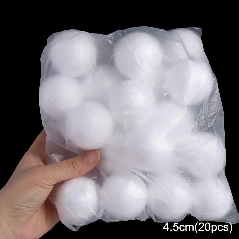 Home Decoration Mini Foam Balls Polystyrene White Christmas Balls Round Christmas Ornaments Christmas - 4.5cm-20pcs