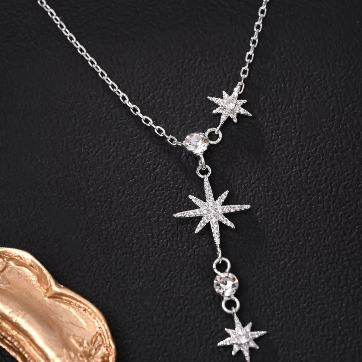 Lariat Gold Necklace for Women, Dainty Long Necklace Gold/Silver Plated Y-Shaped Pendant Necklace, Trendy Drop Necklaces Simp