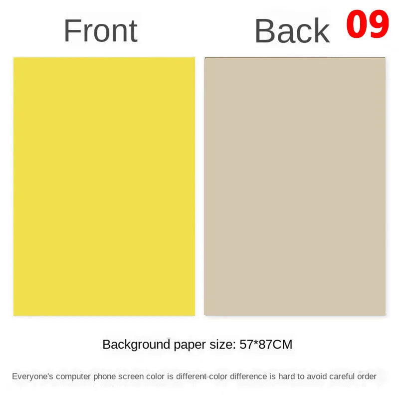 Photography Backdrops Wallpaper 57*87cm 2sides Solid Color Photo Background Props for Photo Studio Newborn Product Photograph