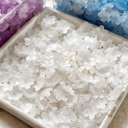 100Pcs/lot 10mm Colorful Flower Acrylic Spacer Beads For Jewelry Making DIY Bracelet Necklace Accessories