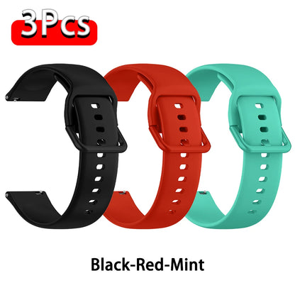 Strap For Amazfit GTS 2/4/3/GTS 2/4 Mini/GTR 4/2/2e 20mm/22mm Watch Silicone Sport Bracelet Amazfit bip 6 5 3/u pro Series ba