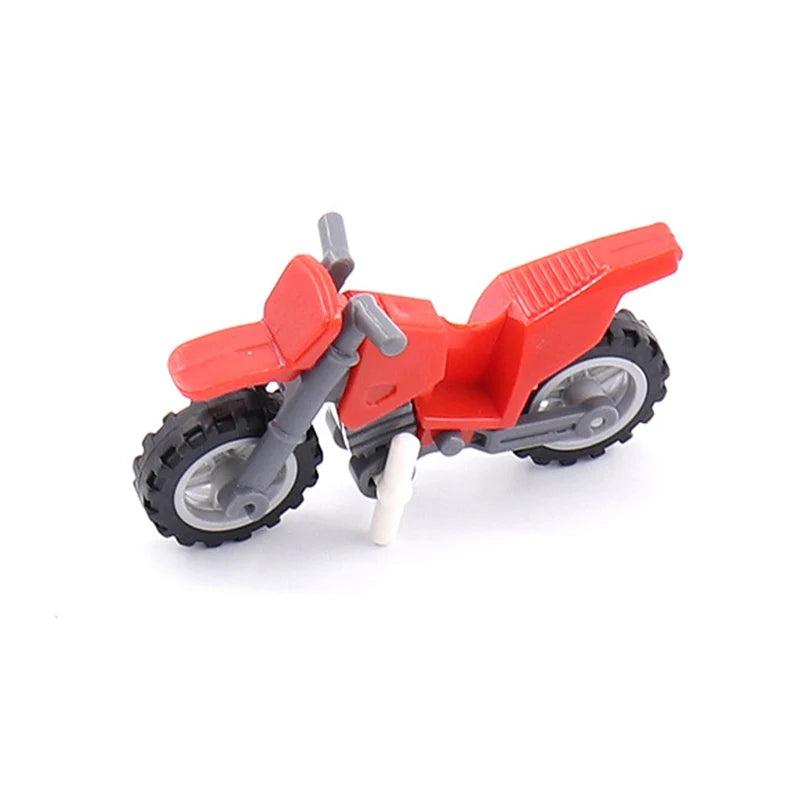 Military Weapon Motorcycle Many Colors Toys For Children Accessories War II Transportation Facility Militaries Compatible Blo