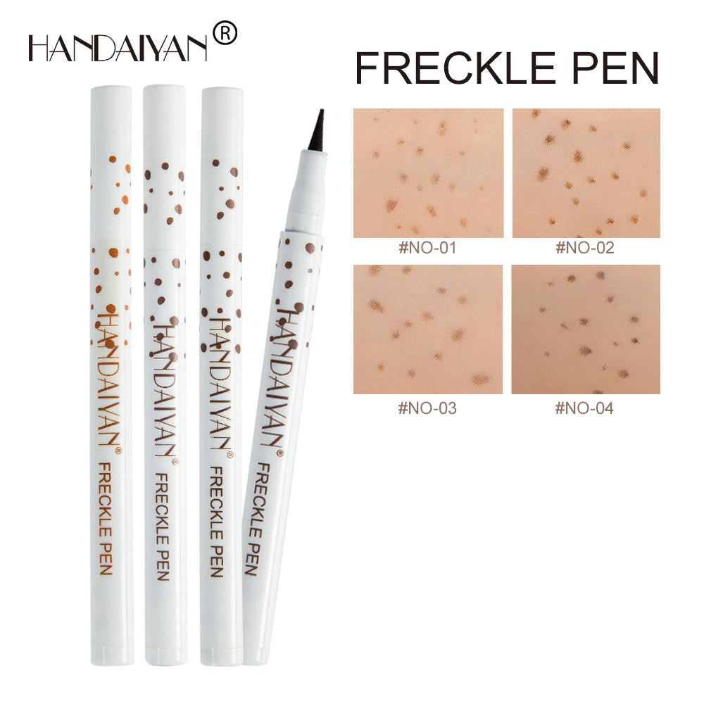 HANDAIYAN Natural Fake Freckle Pen Quick-Drying Waterproof Spot Pencil Makeup Tool for Facial Lifelike Fake Freckles Cosmetic