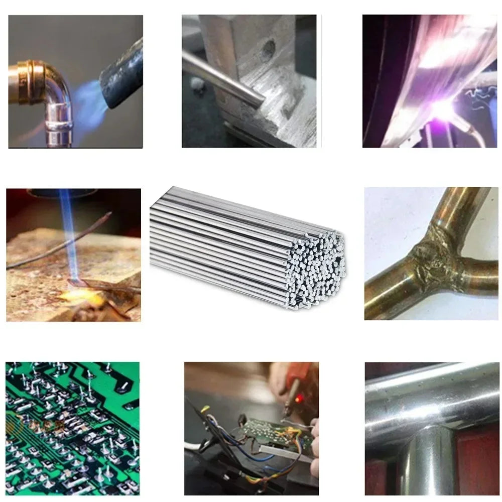 Low Temperature Easy Melt Aluminum Universal Welding Rod Cored Wire Rod Solder No Need Solder Powder Weld Bar for Propane Tor